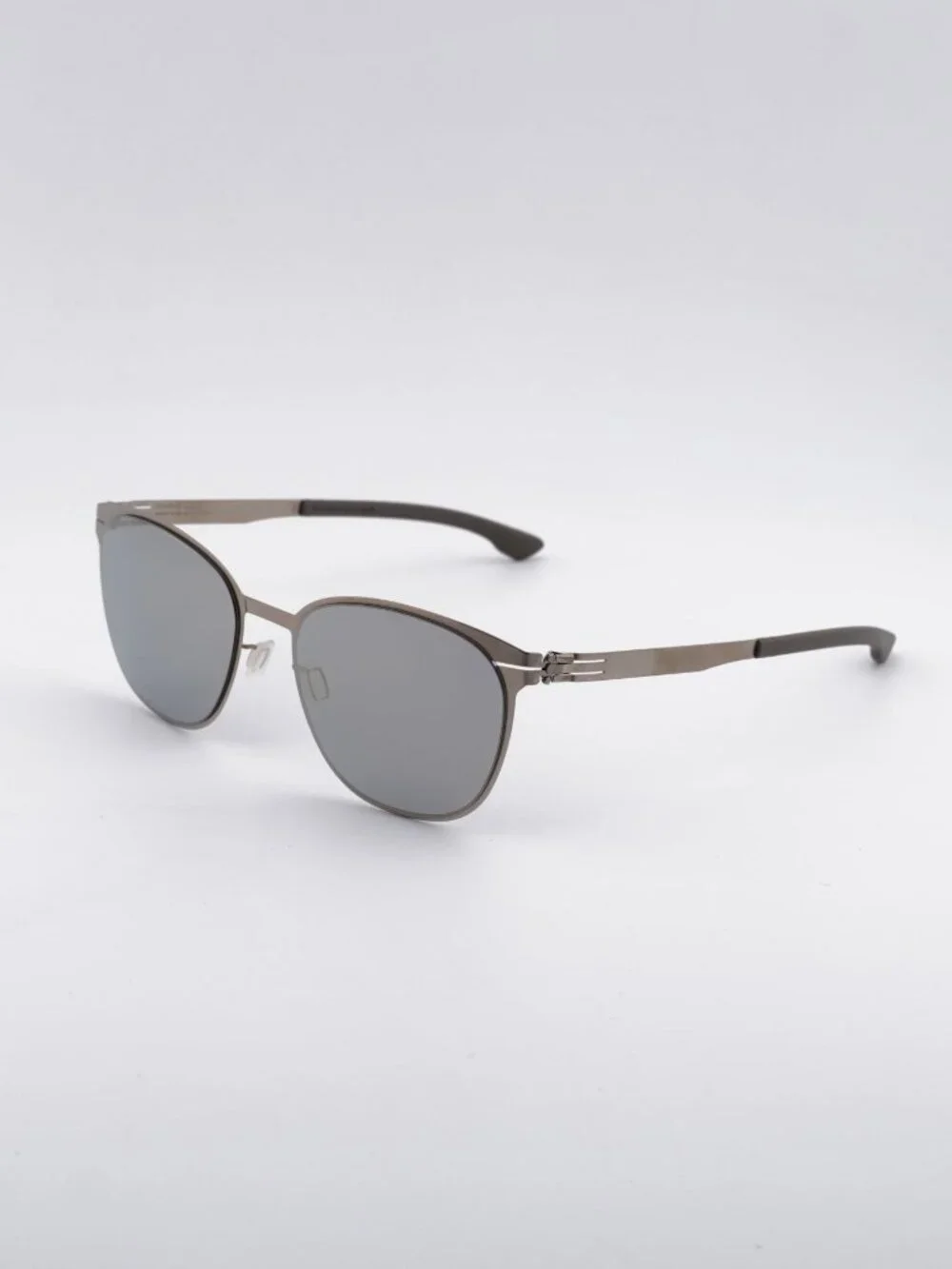 Ic! Berlin ANDREA R. M1444 030 Sunglasses Bronze Round Frame, Mirror Lenses